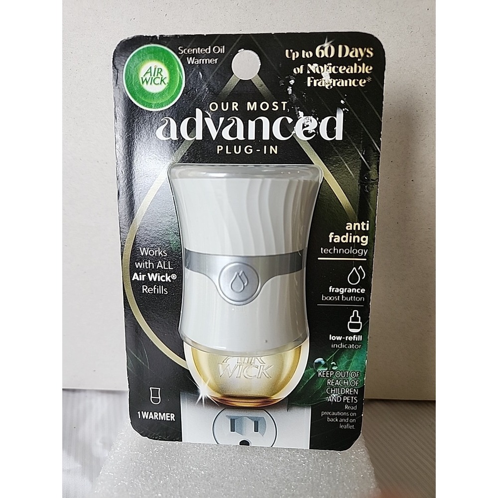 NEW Air Wick Advanced Plug-In Scented Oil Warmer, White, Room Freshener NIB